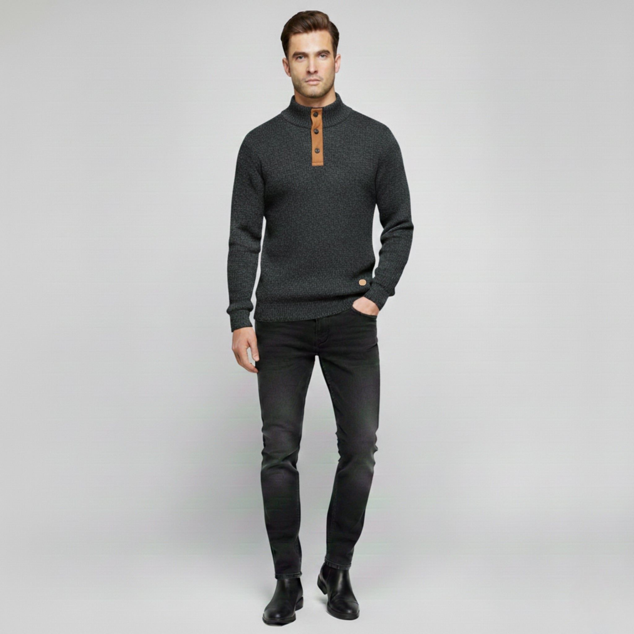 Stand Up Collar Sweater