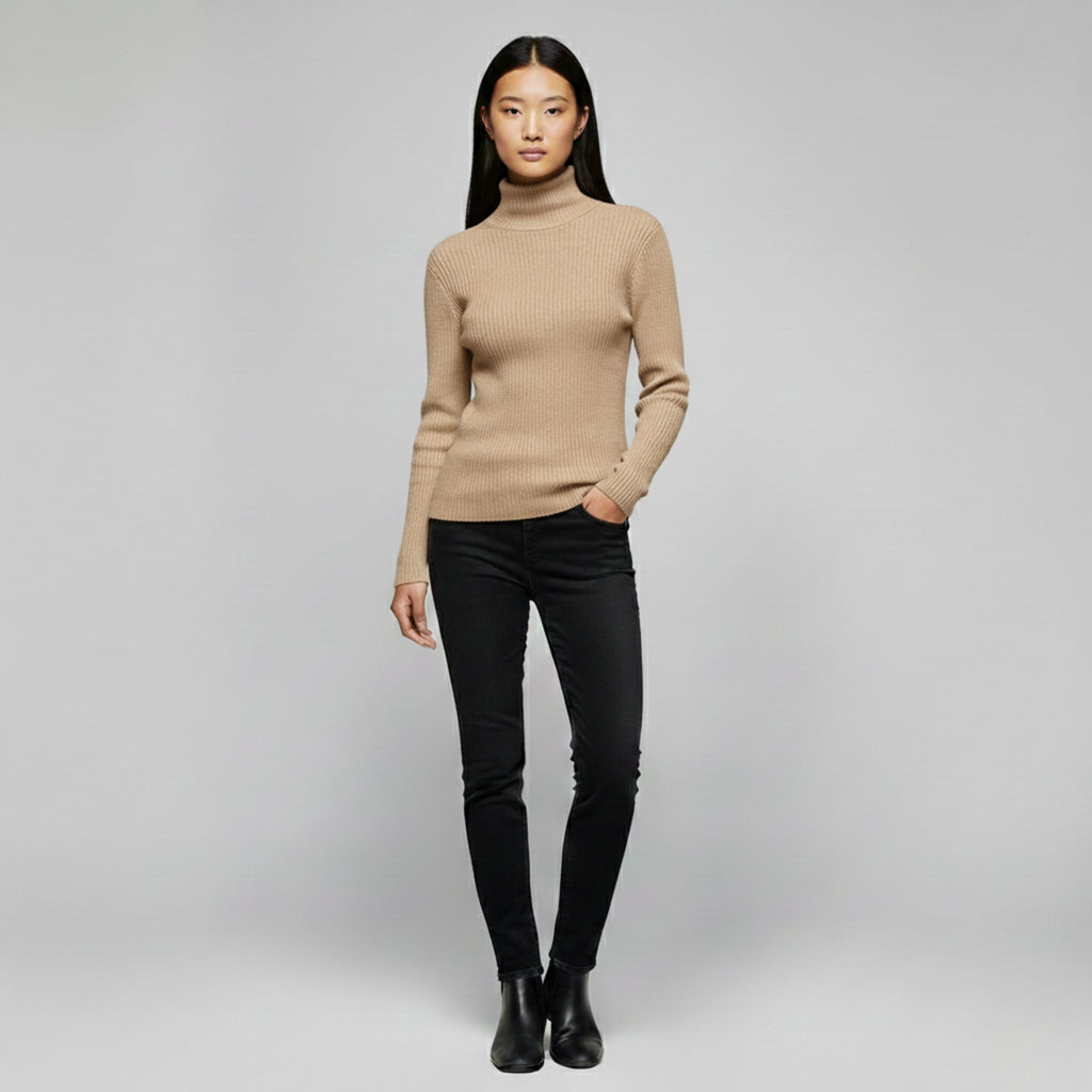 Merino Wool Turtleneck Sweater