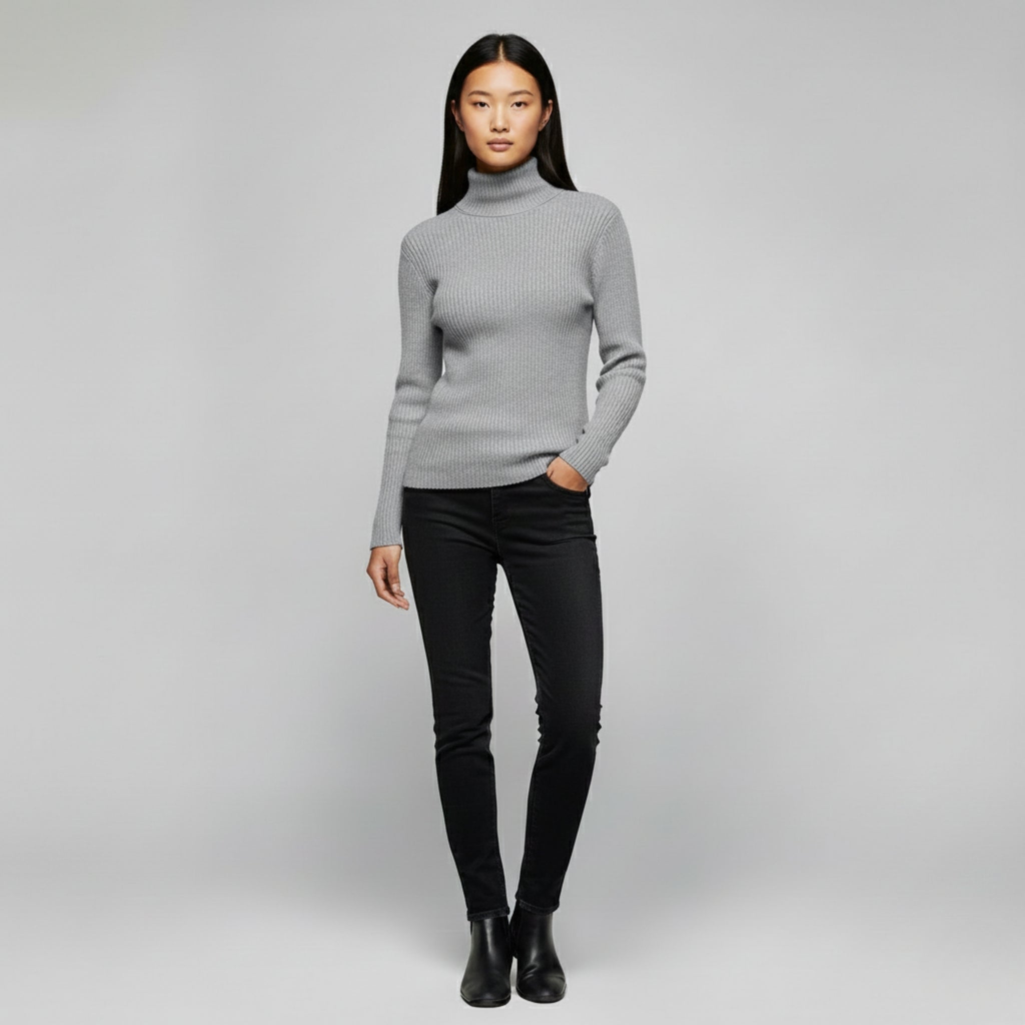 Merino Wool Turtleneck Sweater